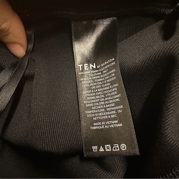 Aritzia Ten By Babaton Serra Black ribbed career office wear Pant Size Small - Picture 7 of 8